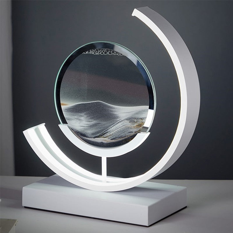 Moving Sand Art Desk Lamp