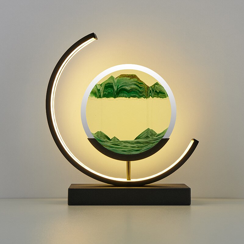 Moving Sand Art Desk Lamp