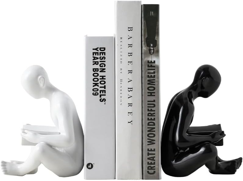 Abstract Reader Figurine | Minimalist Sculpture | Desk Accent