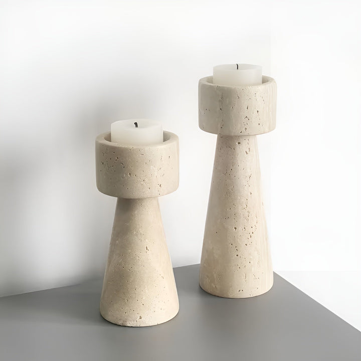 Concrete Candle Holder | Minimalist Modern Decor | Living Room | Beige