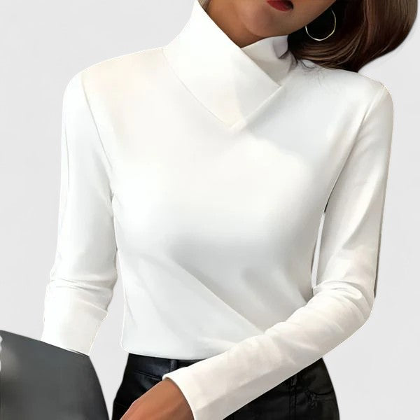 Women’s Asymmetric Turtleneck Top