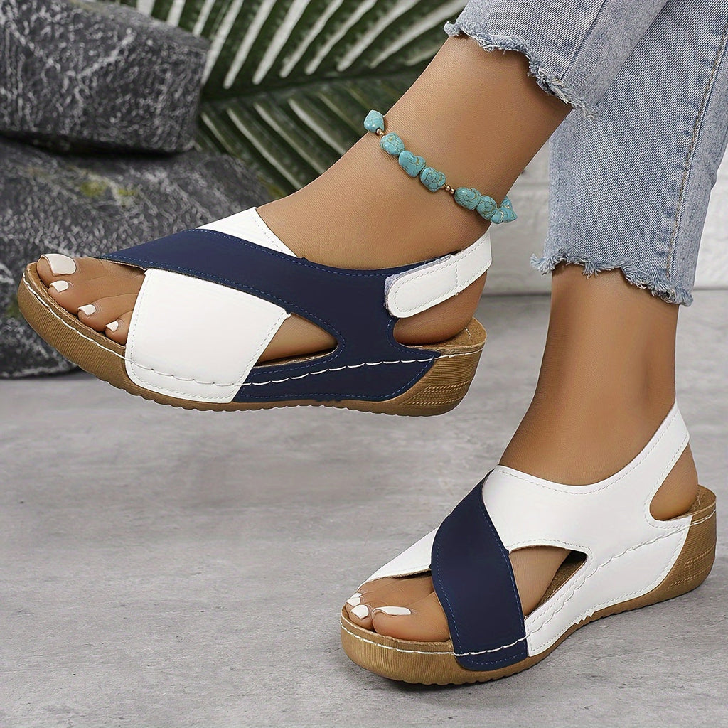 Women's Crisscross Strap Wedge Sandals
