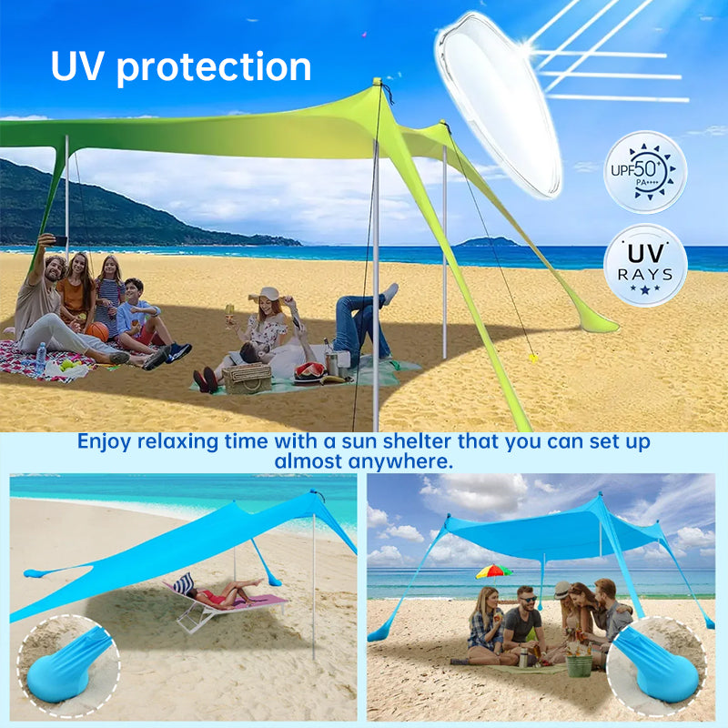 Family Beach Tent | UV-Protection Pop-Up Sun Shade | Outdoor & Camping