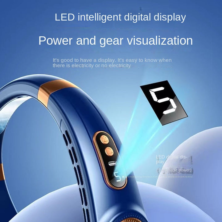 Portable Neck Fan Cooling Air Conditioner Hands-Free Wearable Cooler