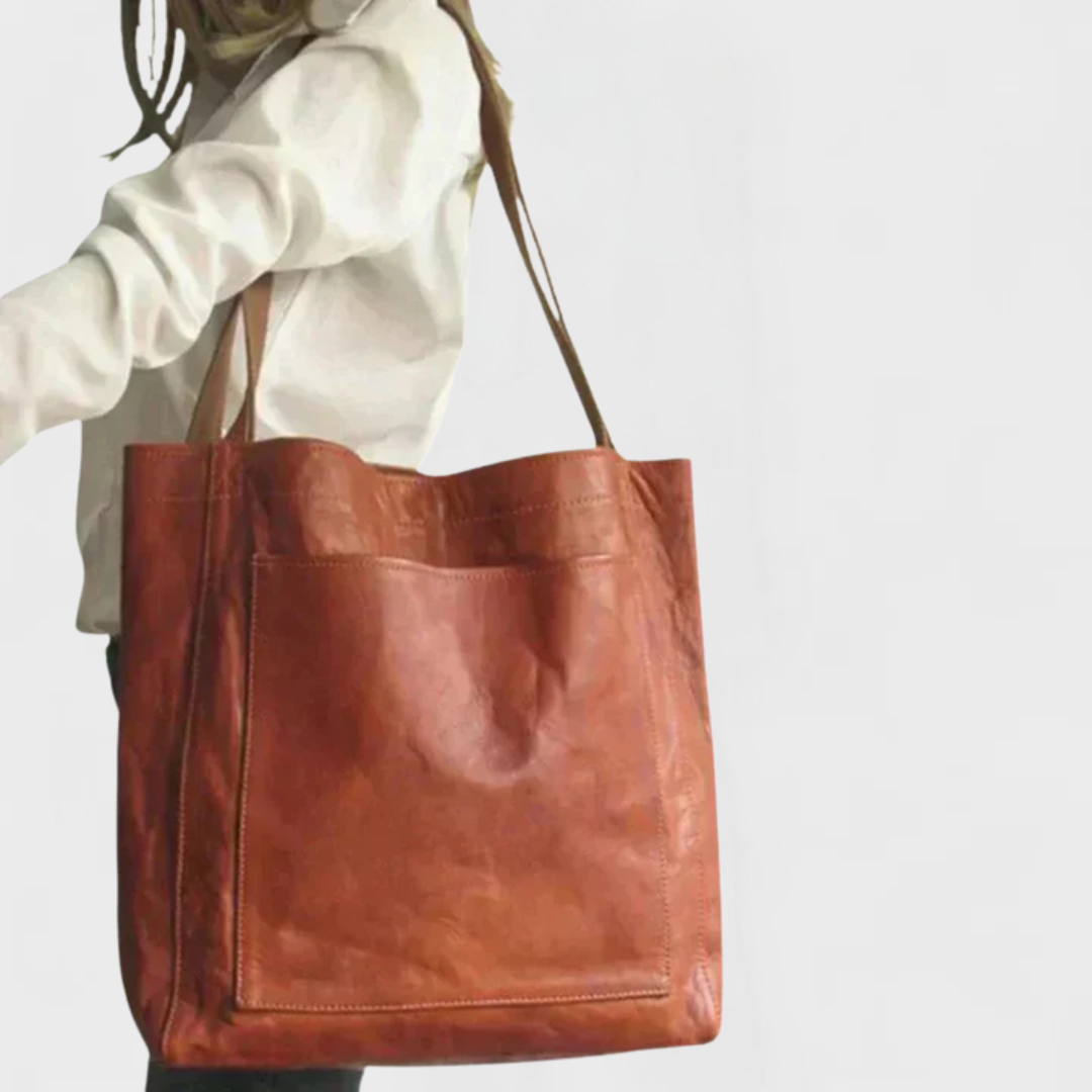 Covernorth Genuine Leather Oversized Tote Bag