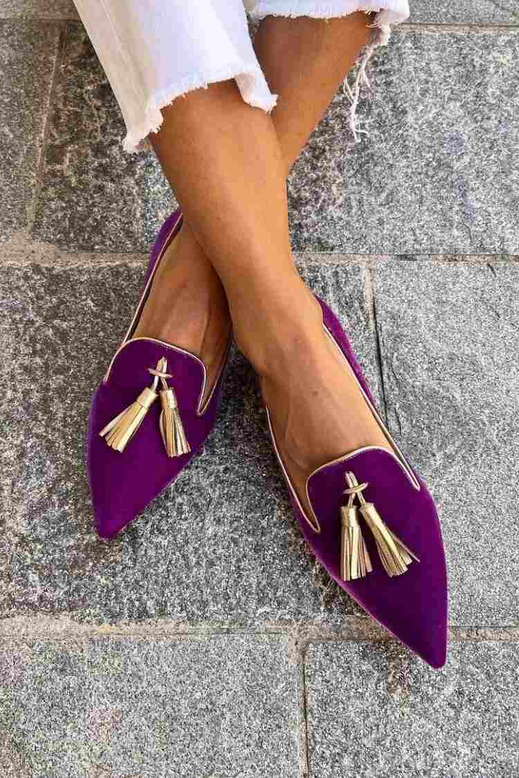 Covernorth Women’s Velvet Tassel Loafers
