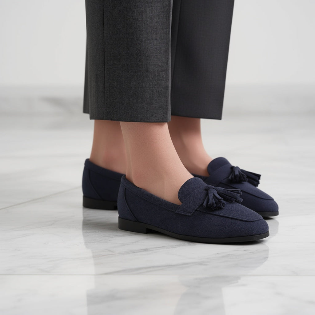 Women's Faux-Suede Tassel Loafers