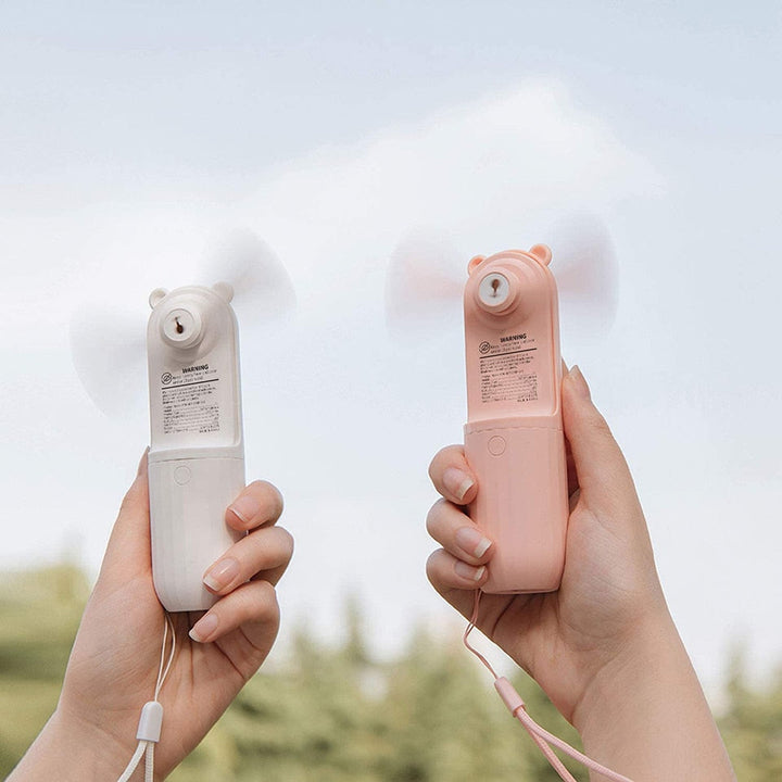 Portable Bear Pocket Fan - Rechargeable Handheld Mini Cooling Fan