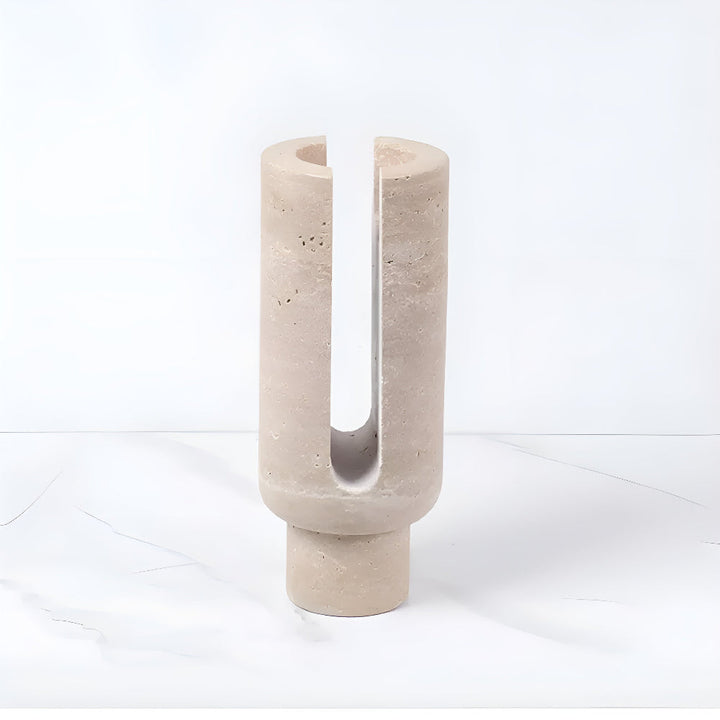 Modern Candle Holder │ Marble Stone Glow │ Dining Table Decor