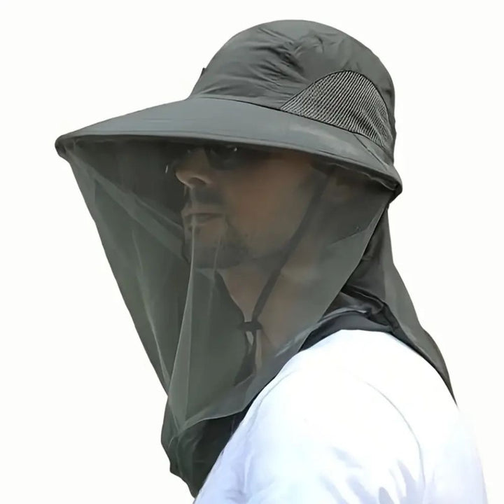 Sun Hat with Net | UV Protection, Bug Shield | Hiking & Fishing