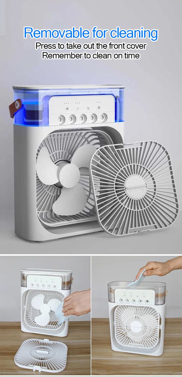 Portable 3-Speed Desktop Air Cooler Mist Cooling Fan