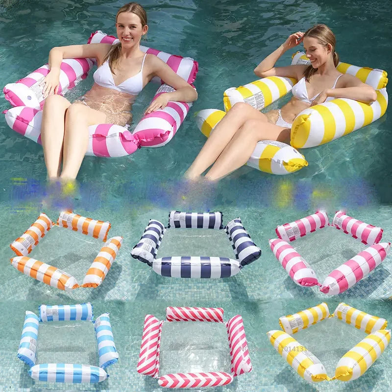 Inflatable Water Hammock | Cooling Mesh Seat | Pool & Lake Lounge