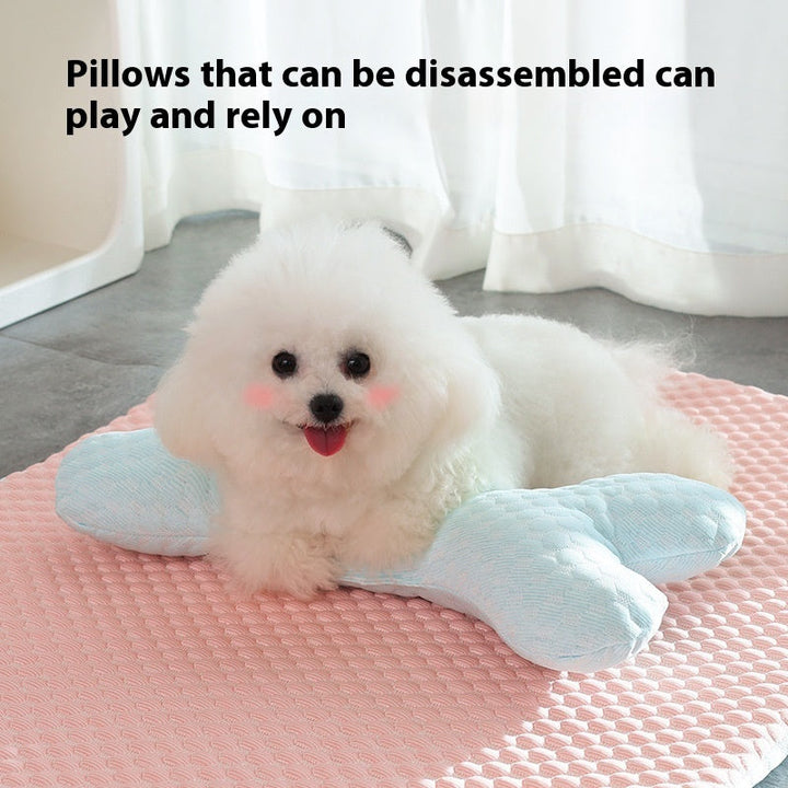Dog Cooling Mat | Anti-Slip Base | Crate & Floor | Pink