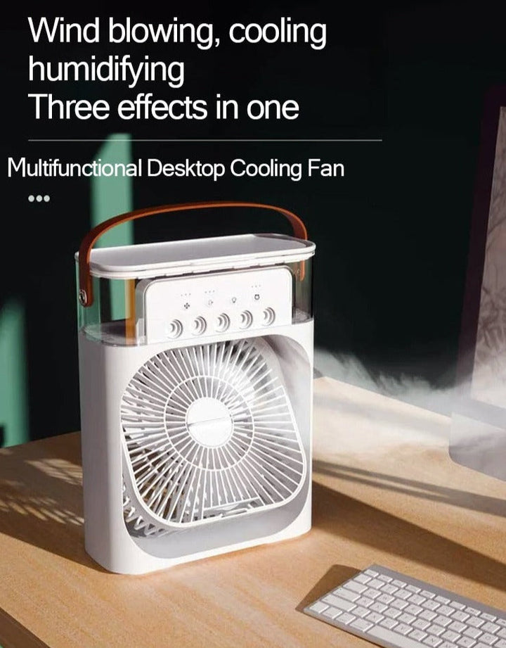 Portable 3-Speed Desktop Air Cooler Mist Cooling Fan