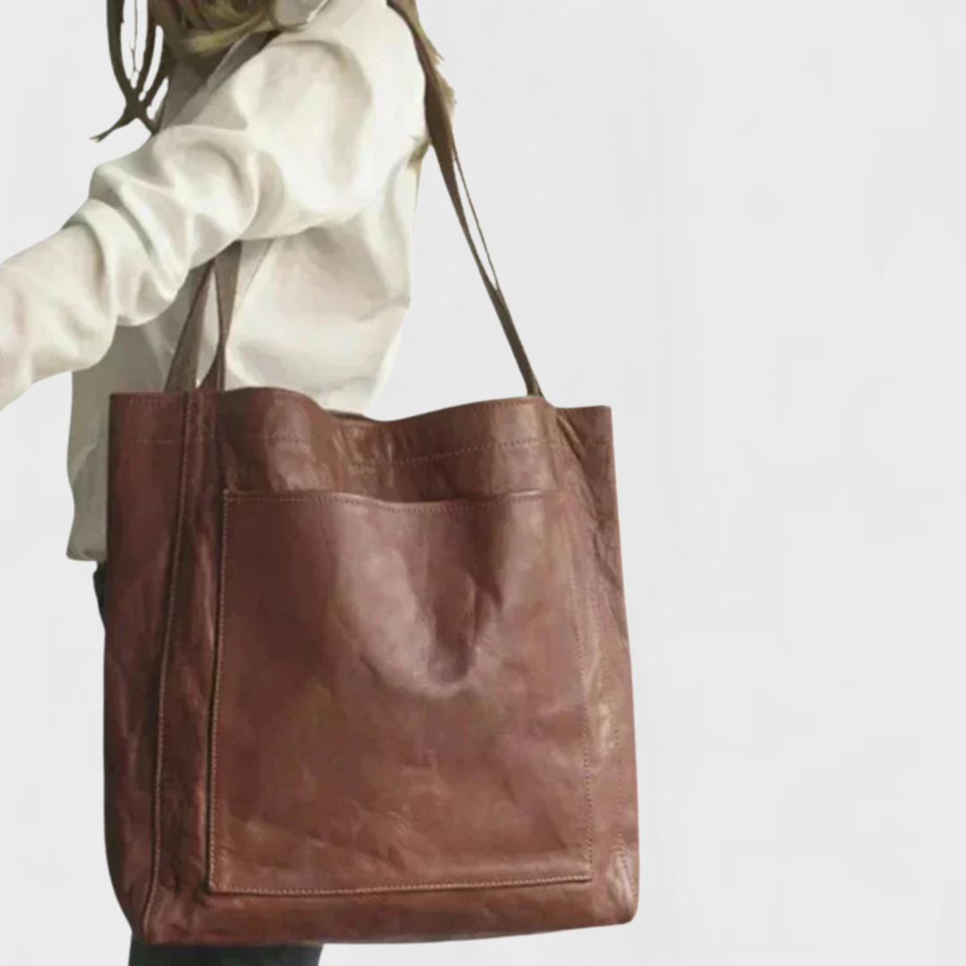 Covernorth Genuine Leather Oversized Tote Bag