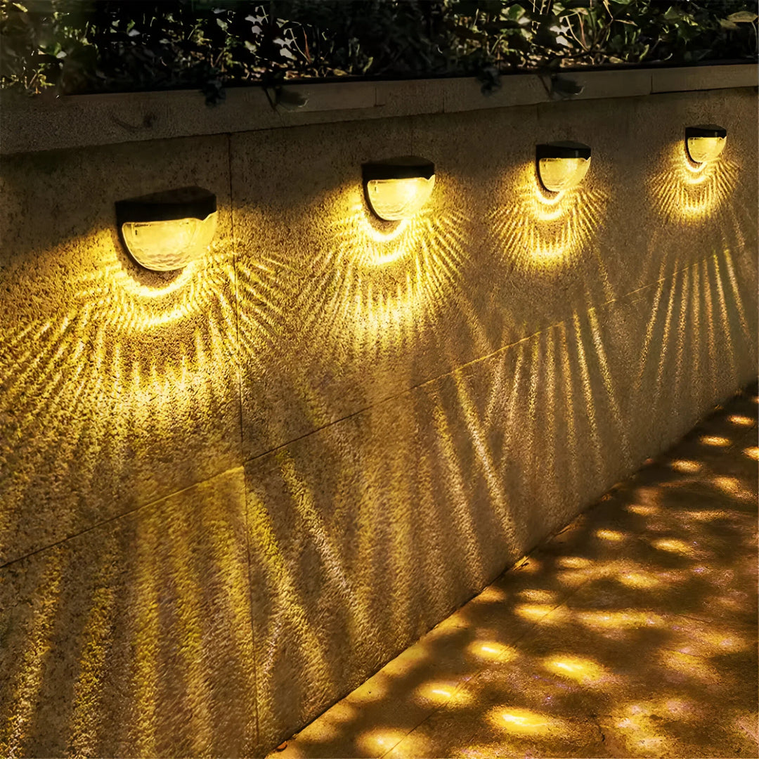 Solar Garden Wall Light | Weatherproof LED | Patio & Fence