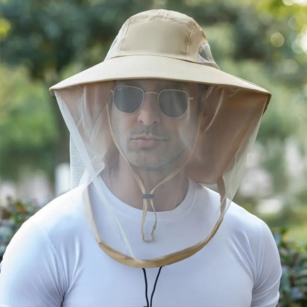 Sun Hat with Net | UV Protection, Bug Shield | Hiking & Fishing