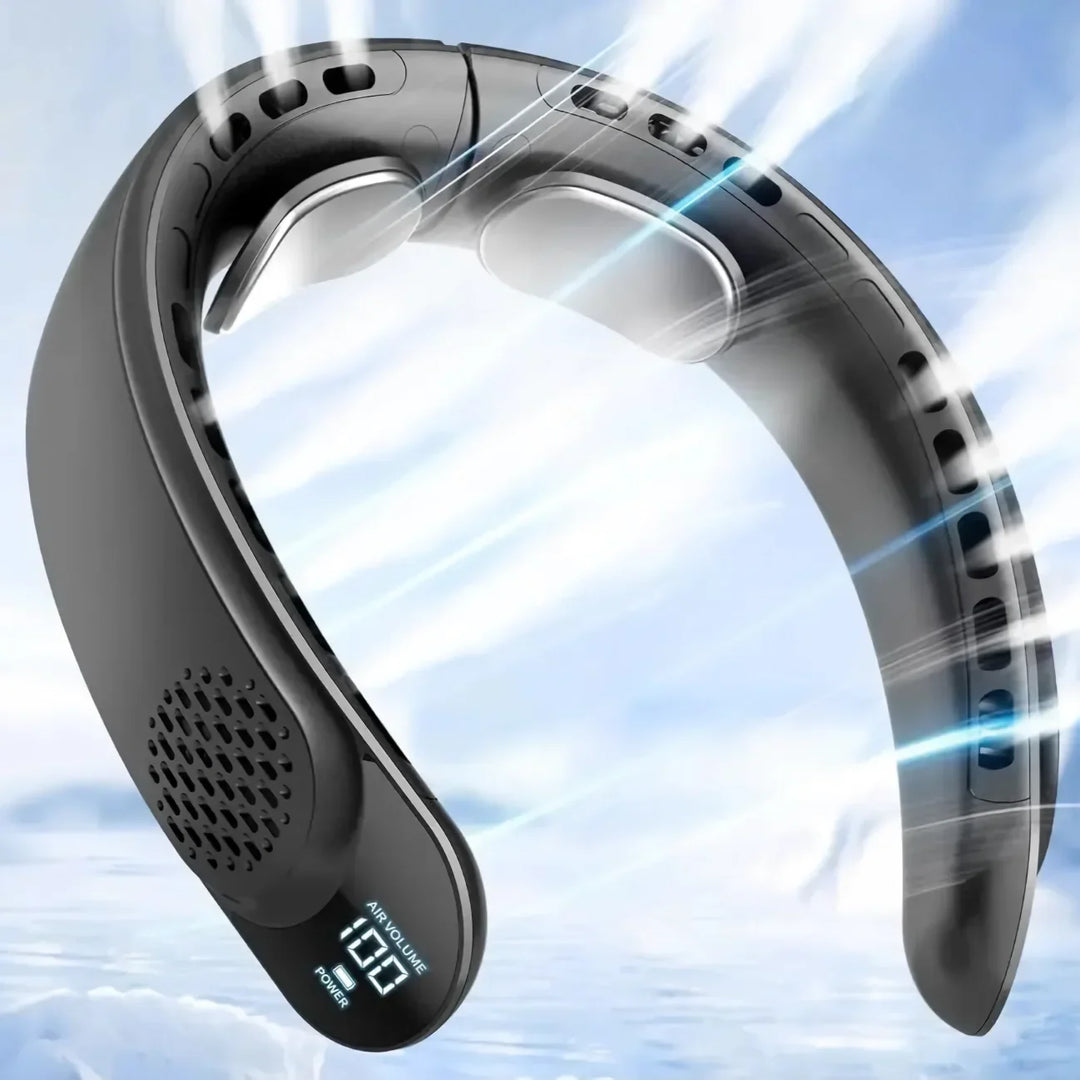Portable Neck Fan | 360° Turbo Airflow | Outdoor, Work, Fitness