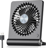 Mini USB Desk Fan | Quiet 3-Speed Cooling | Office & Bedroom | Black