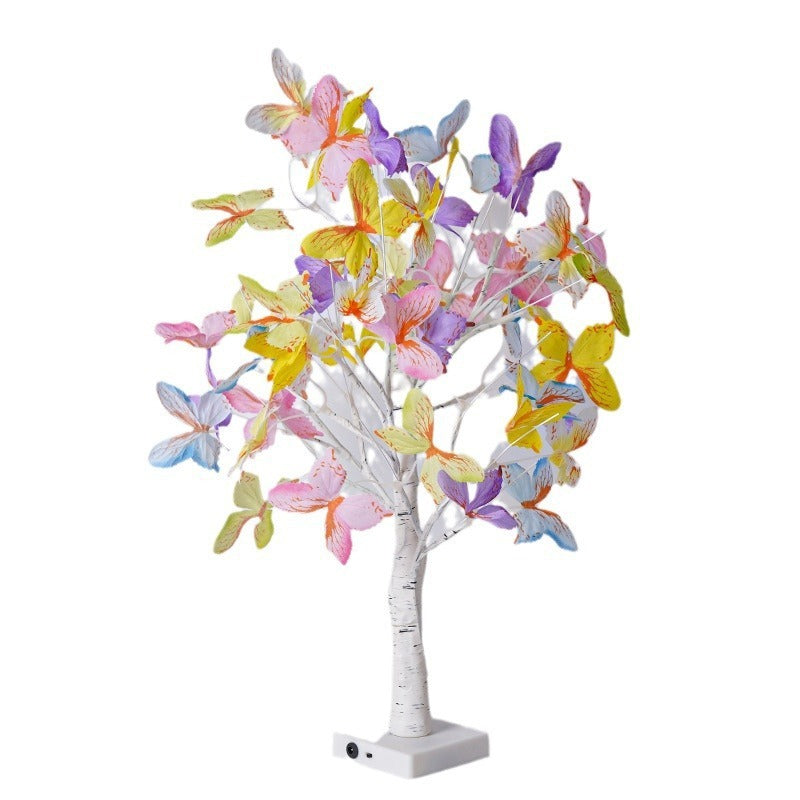 LED Butterfly Tree Lamp │ USB Battery Warm Glow │ Bedroom Party Decor