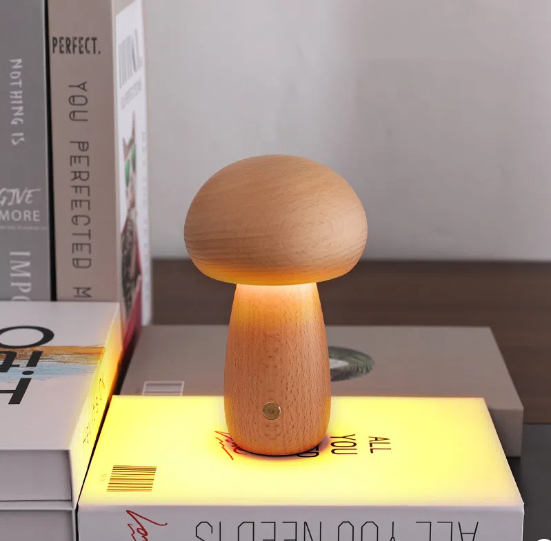 Mushroom Cordless Lamp | Touch Rechargeable | Bedroom Desk 