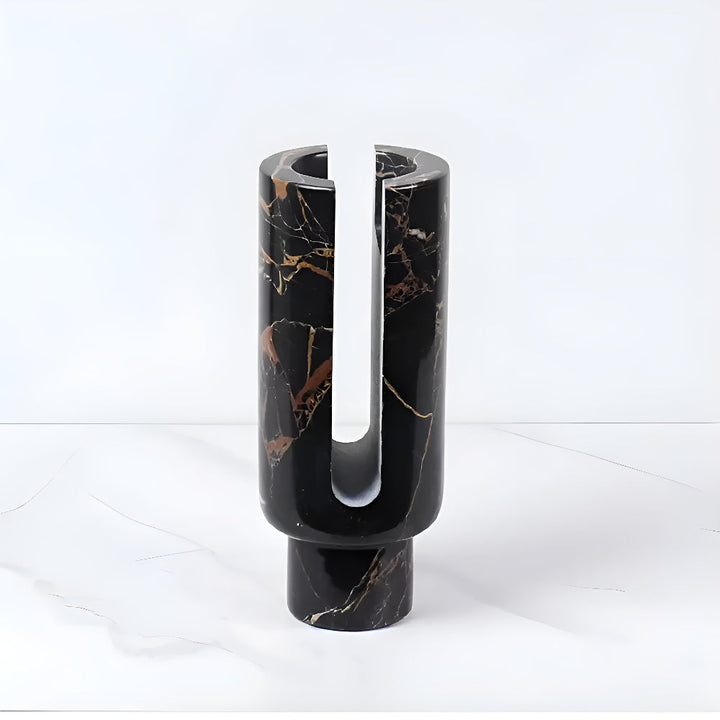 Modern Candle Holder │ Marble Stone Glow │ Dining Table Decor