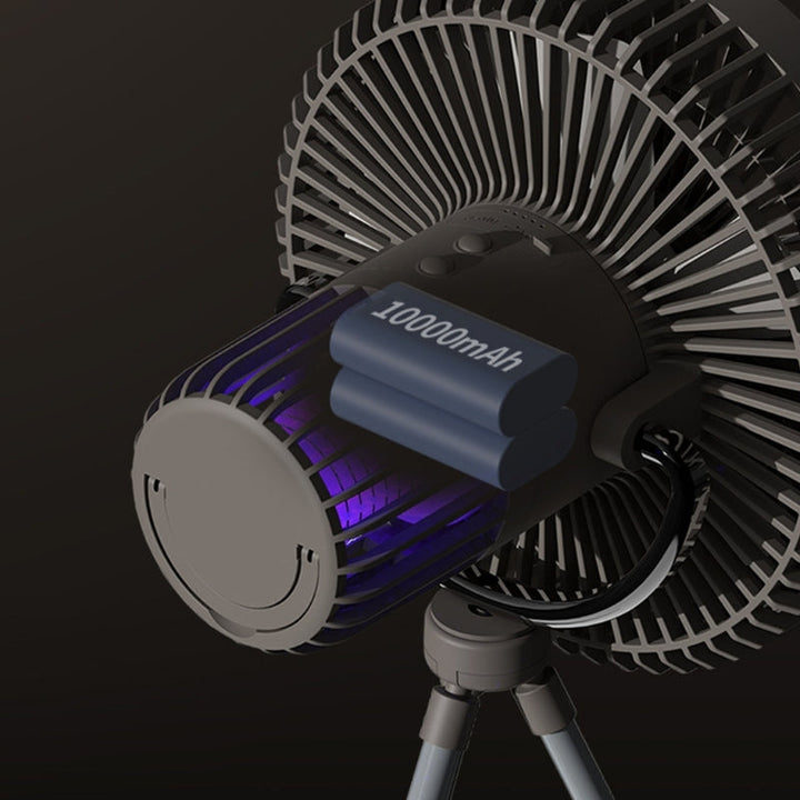 Portable Tripod Fan with Mood Light & Remote Control
