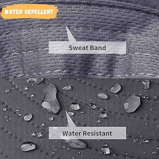 Solar Fan Sun Hat | UPF50+ UV Protection & Cooling Fans | Fishing & Hiking | Black