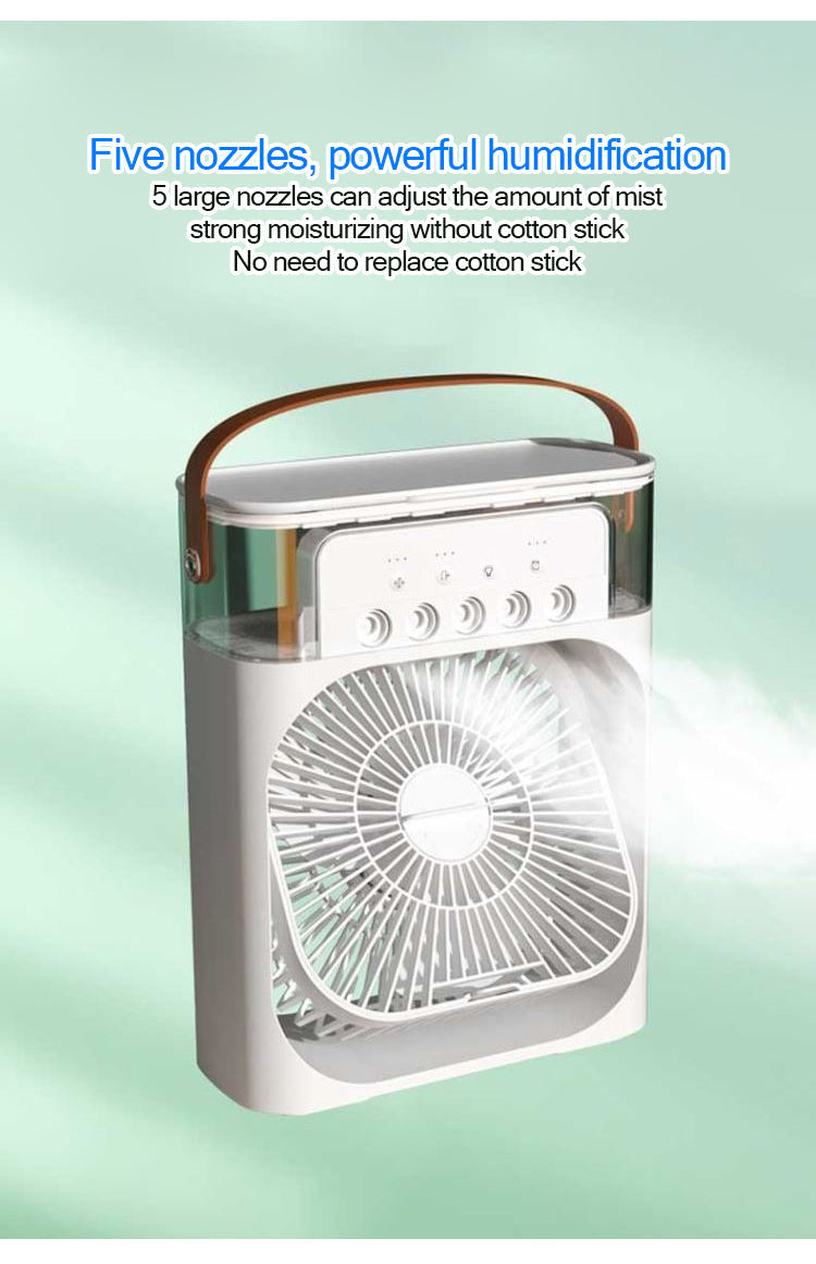 Portable 3-Speed Desktop Air Cooler Mist Cooling Fan