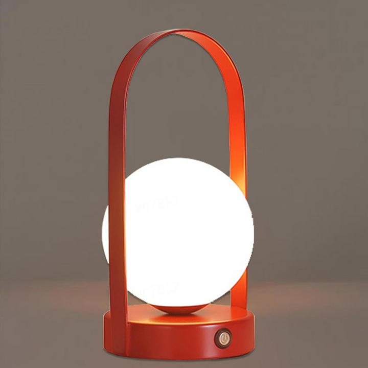 Portable Modern Globe Table Lamp | Rechargeable | Bedroom & Patio
