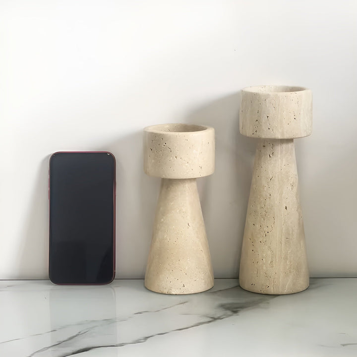 Concrete Candle Holder | Minimalist Modern Decor | Living Room | Beige
