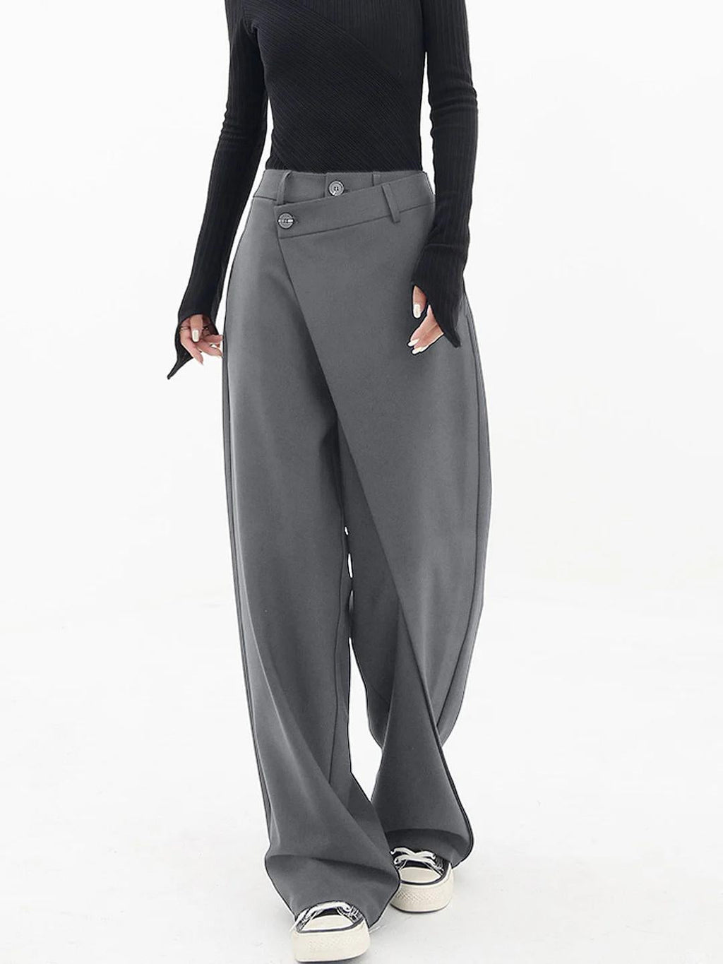 Covernorth Women’s Asymmetric Wide-Leg Trousers