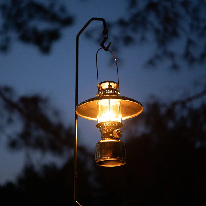 Outdoor Lantern Light │ Electronic Ignition │ Camping and Patio │ Gold