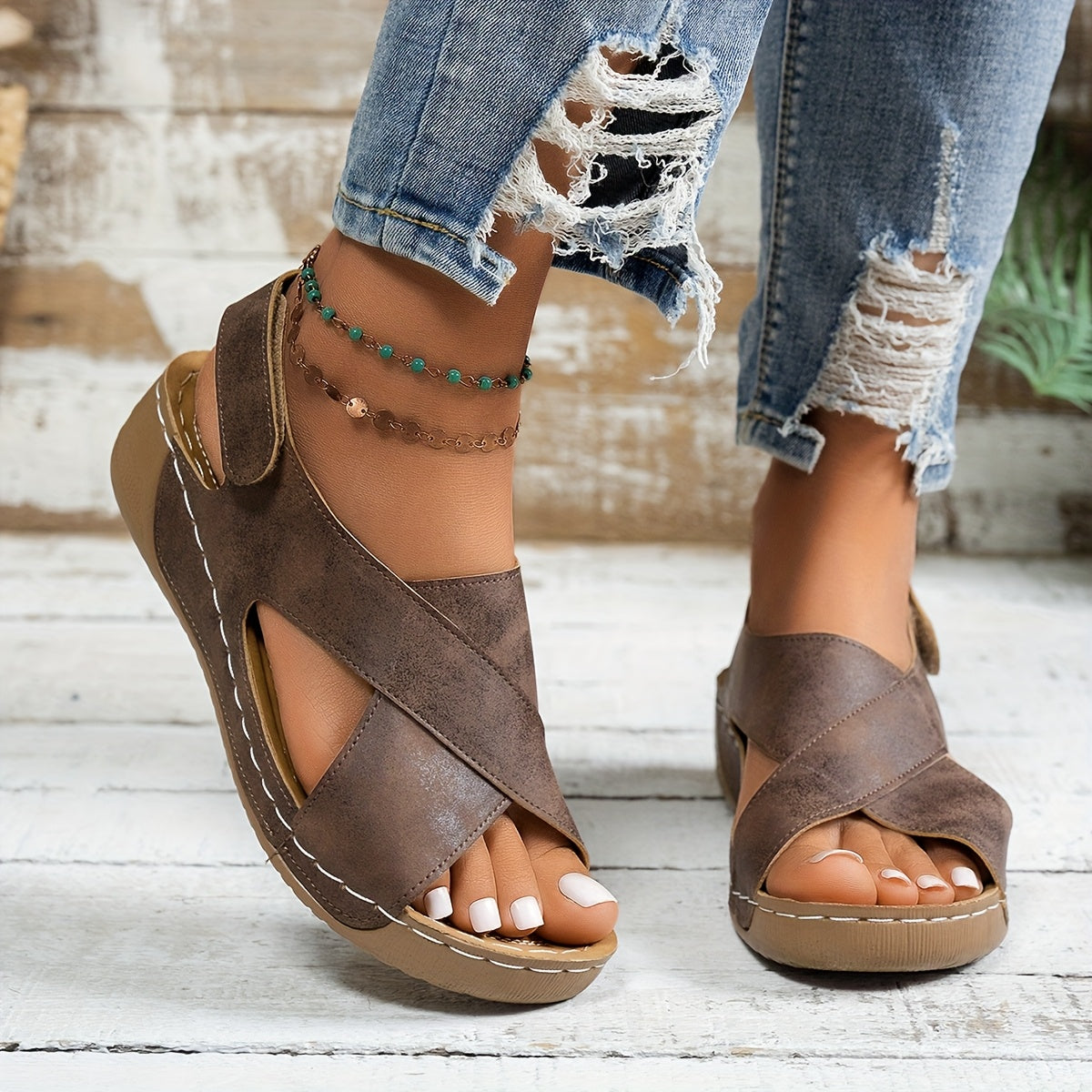 Women’s Crisscross Slingback Sandals