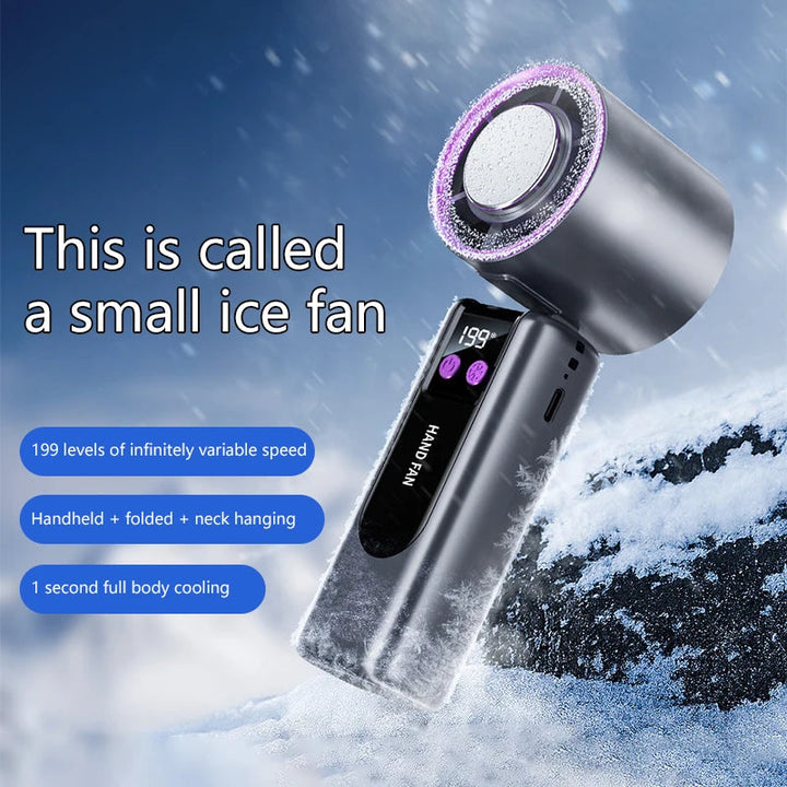Portable Cooling Fan | 5-Speed High Wind Airflow | Travel & Desk