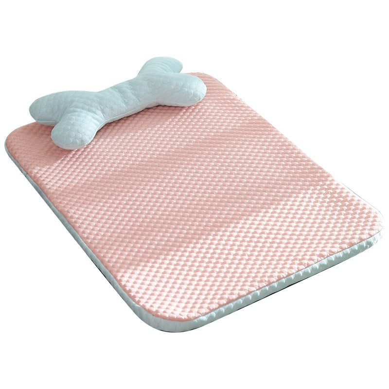 Dog Cooling Mat | Anti-Slip Base | Crate & Floor | Pink