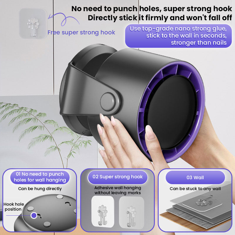 Rechargeable Portable Fan | Quiet, Bladeless Air, Smart Display | Bed, Desk
