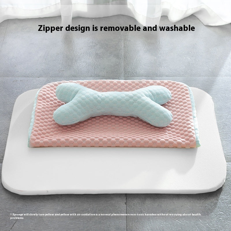Dog Cooling Mat | Anti-Slip Base | Crate & Floor | Pink