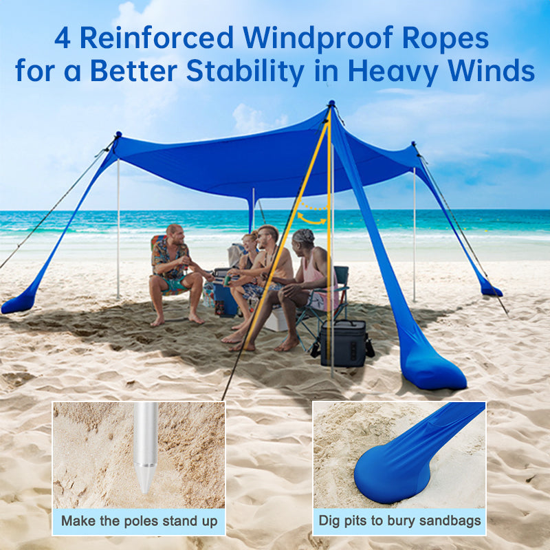 Family Beach Tent | UV-Protection Pop-Up Sun Shade | Outdoor & Camping