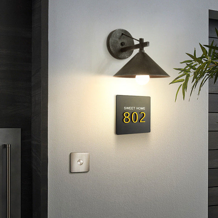 Nordic Outdoor Wall Light │ Aluminum Frame Resists Rust │ Porch & Patio
