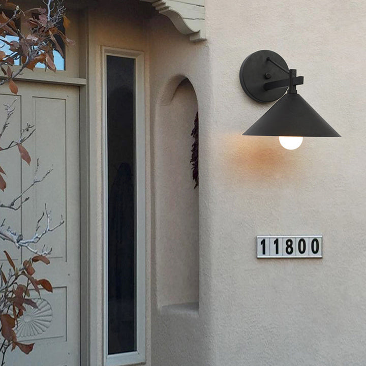 Nordic Outdoor Wall Light │ Aluminum Frame Resists Rust │ Porch & Patio