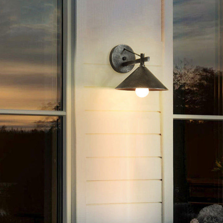 Nordic Outdoor Wall Light │ Aluminum Frame Resists Rust │ Porch & Patio