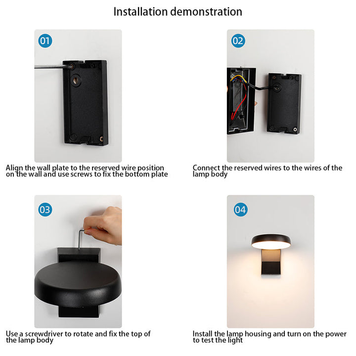 Modern Wall Sconce |  Aluminum , Waterproof | Porch, Path, Balcony