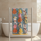 Kids Cat Bath Towel │ Soft Absorbent │ Bathroom Decor