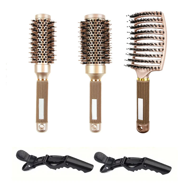 Ceramic Hair Brush Set │ Ionic Blowout Styling │ Home Salon