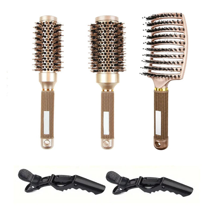 Ceramic Hair Brush Set │ Ionic Blowout Styling │ Home Salon