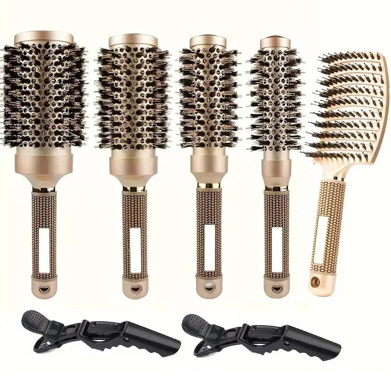 Ceramic Hair Brush Set │ Ionic Blowout Styling │ Home Salon