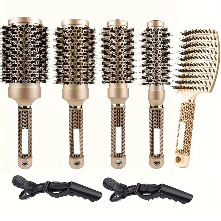Ceramic Hair Brush Set │ Ionic Blowout Styling │ Home Salon