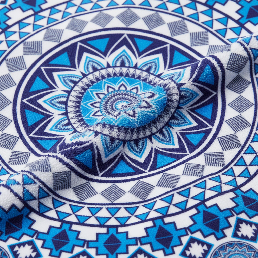 Mandala Beach Towel │ Absorbent, Fast-Drying Microfiber │ Pool, Beach & Travel │ Blue