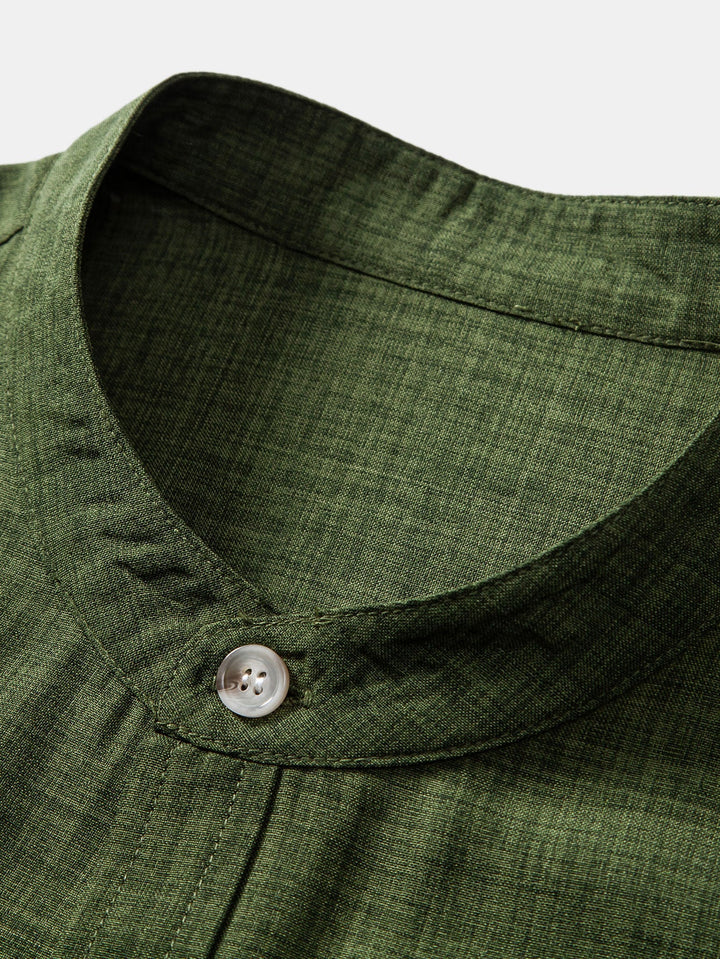Men's Short Sleeve Shirt and Trousers Lounge Set
